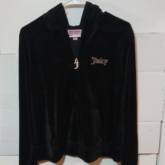 Juicy Couture Jackets & Blazers - Juicy Couture Black Velour Jacket